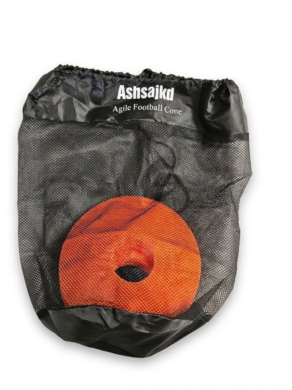 Ashsajkd 25 Pack Orange Agility Soccer Football Training Disc Cones Mesh Bag New